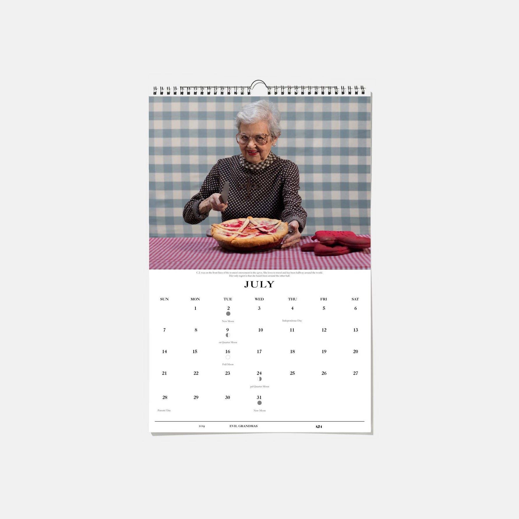 Evil Grandmas 2025 Wall Calendar